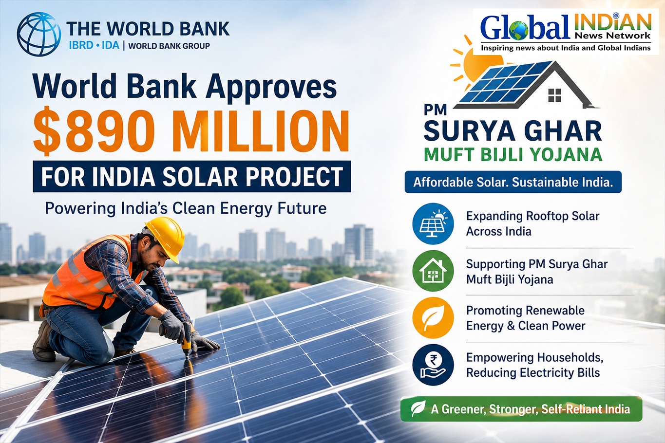 World Bank Approves $890 Million for India Solar