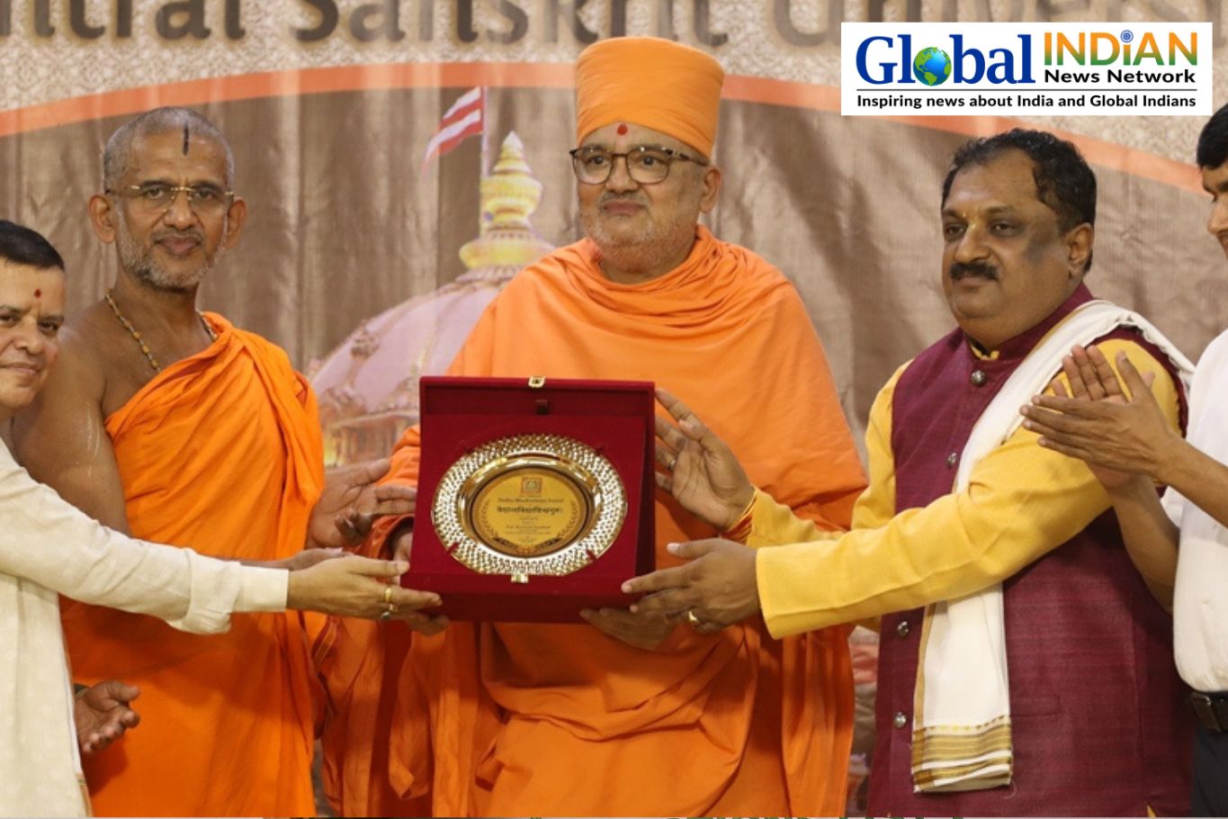 BAPS Scholar Honored With Prestigious Vedanta Title