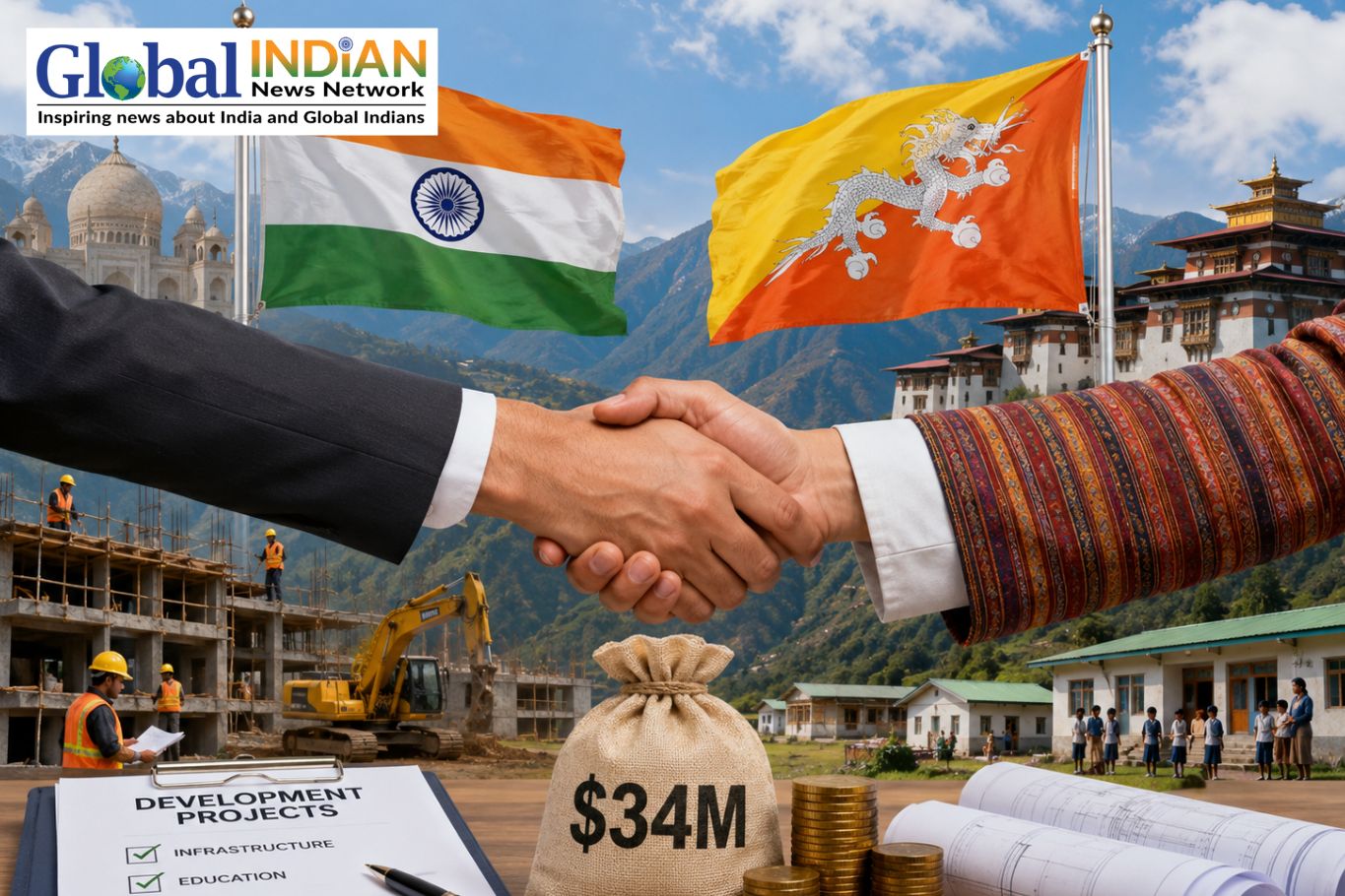 India, Bhutan Approve $34M Development Projects India, Bhutan Approve $34M Development Projects