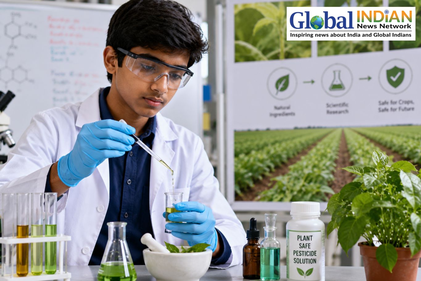 Indian-American Teen Develops Pesticide Solution Indian-American Teen Develops Pesticide Solution