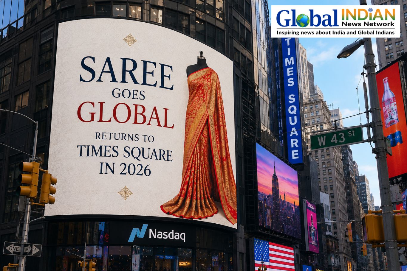 Saree Goes Global Returns to Times Square in 2026