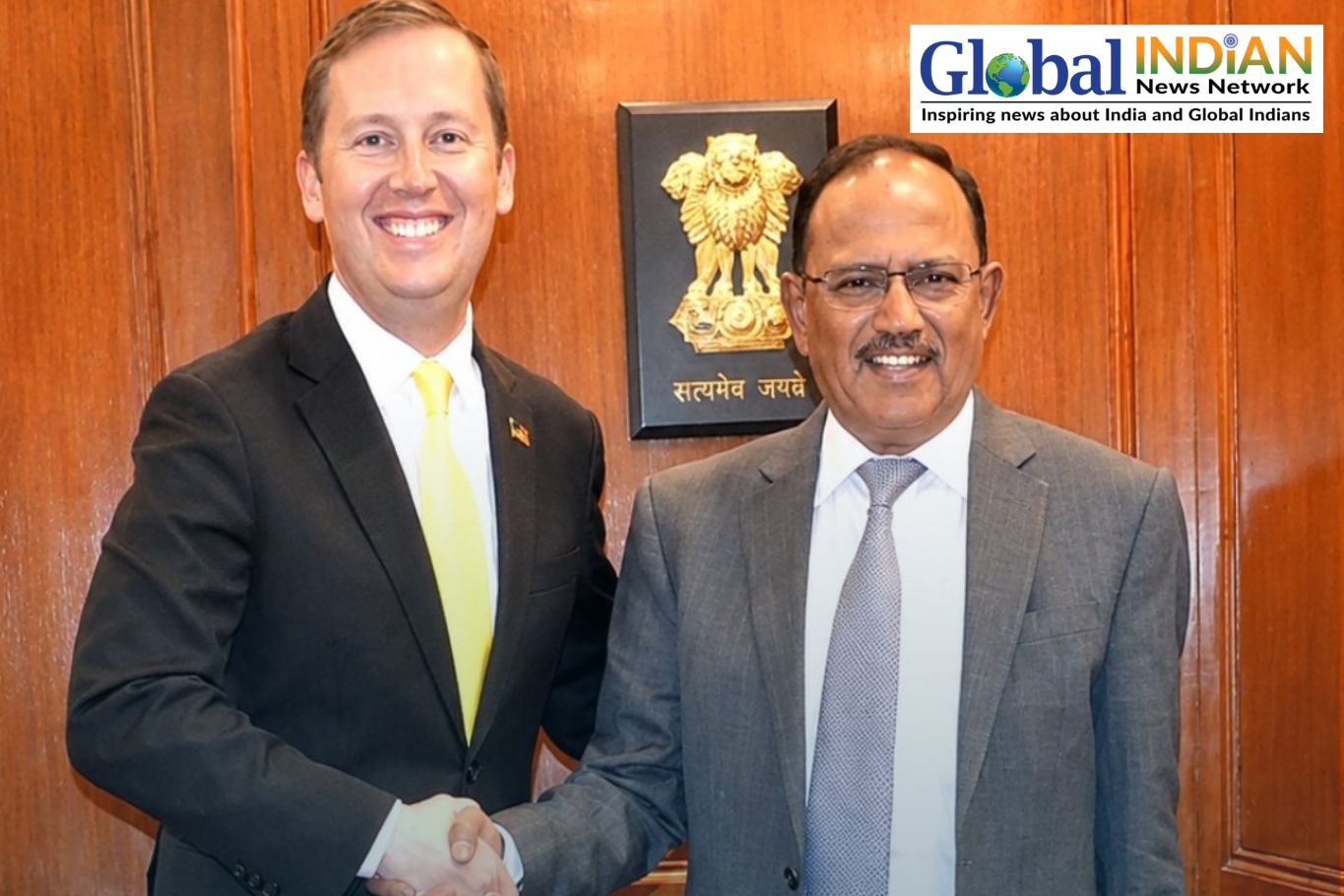 Sergio Gor, Ajit Doval Discuss India-US Security Ties