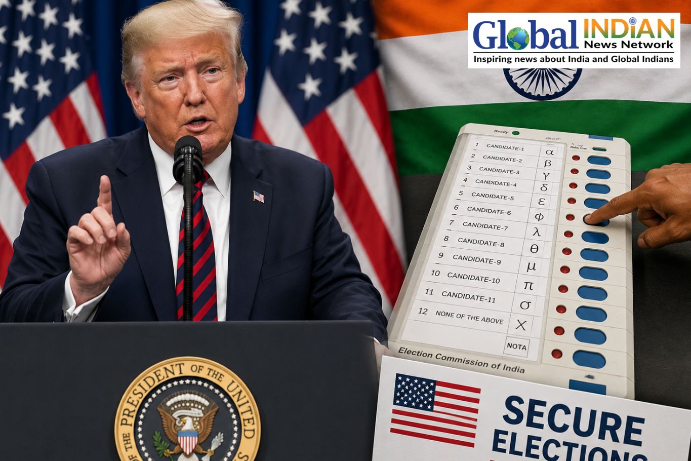 Trump Cites India Election System in US Voting Push