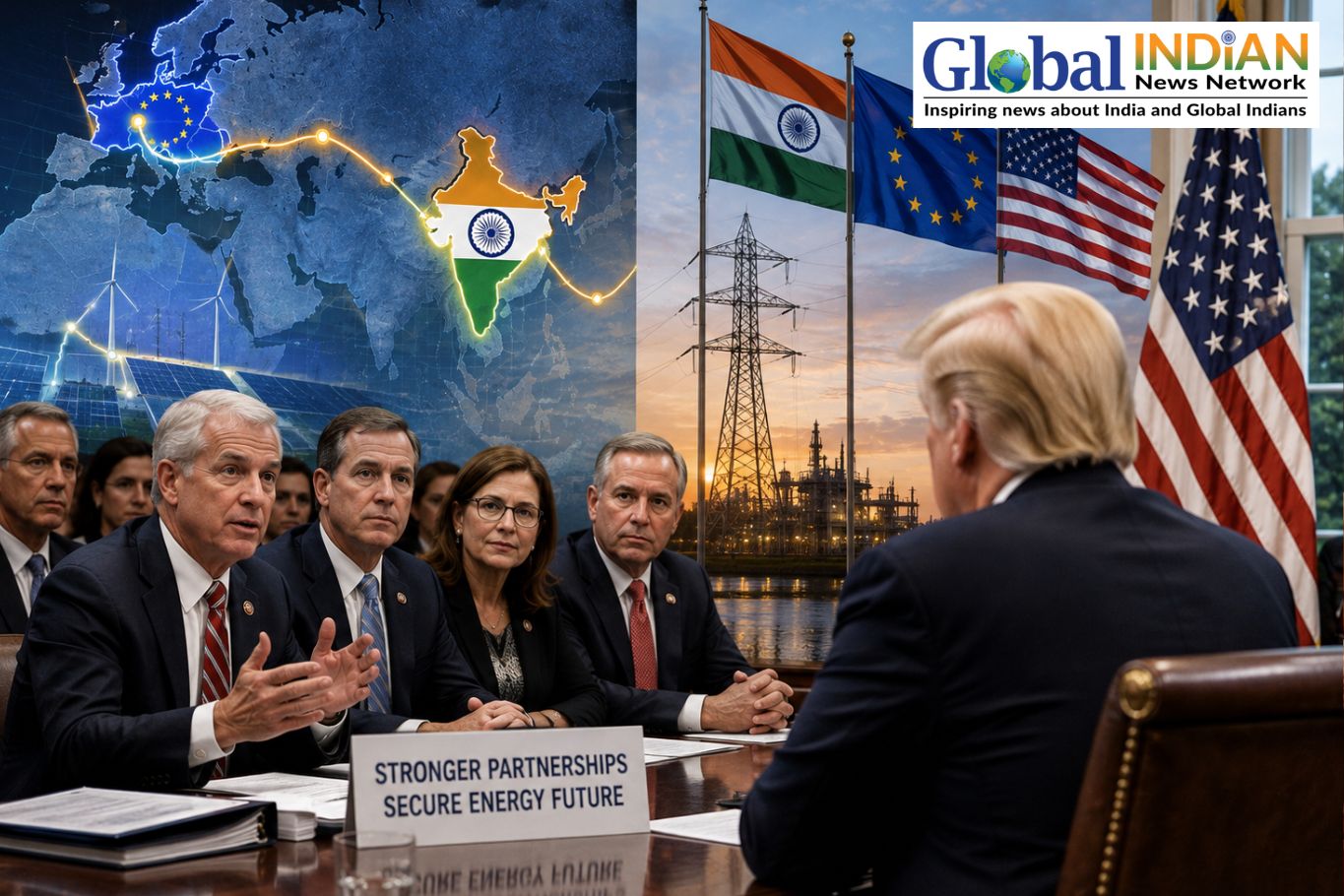 US lawmakers urge Trump to back India-Europe power link US lawmakers urge Trump to back India-Europe power link