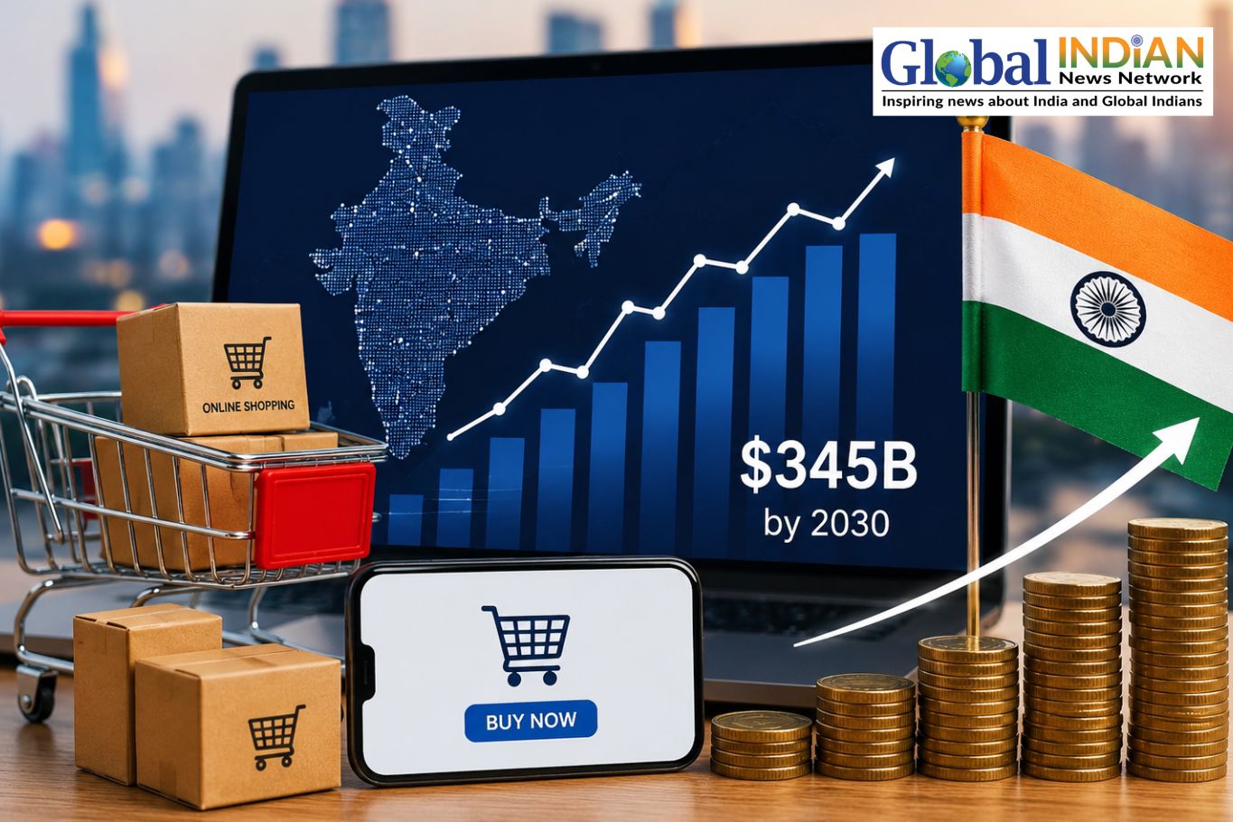 India E-Commerce Market Set to Reach $345B by 2030