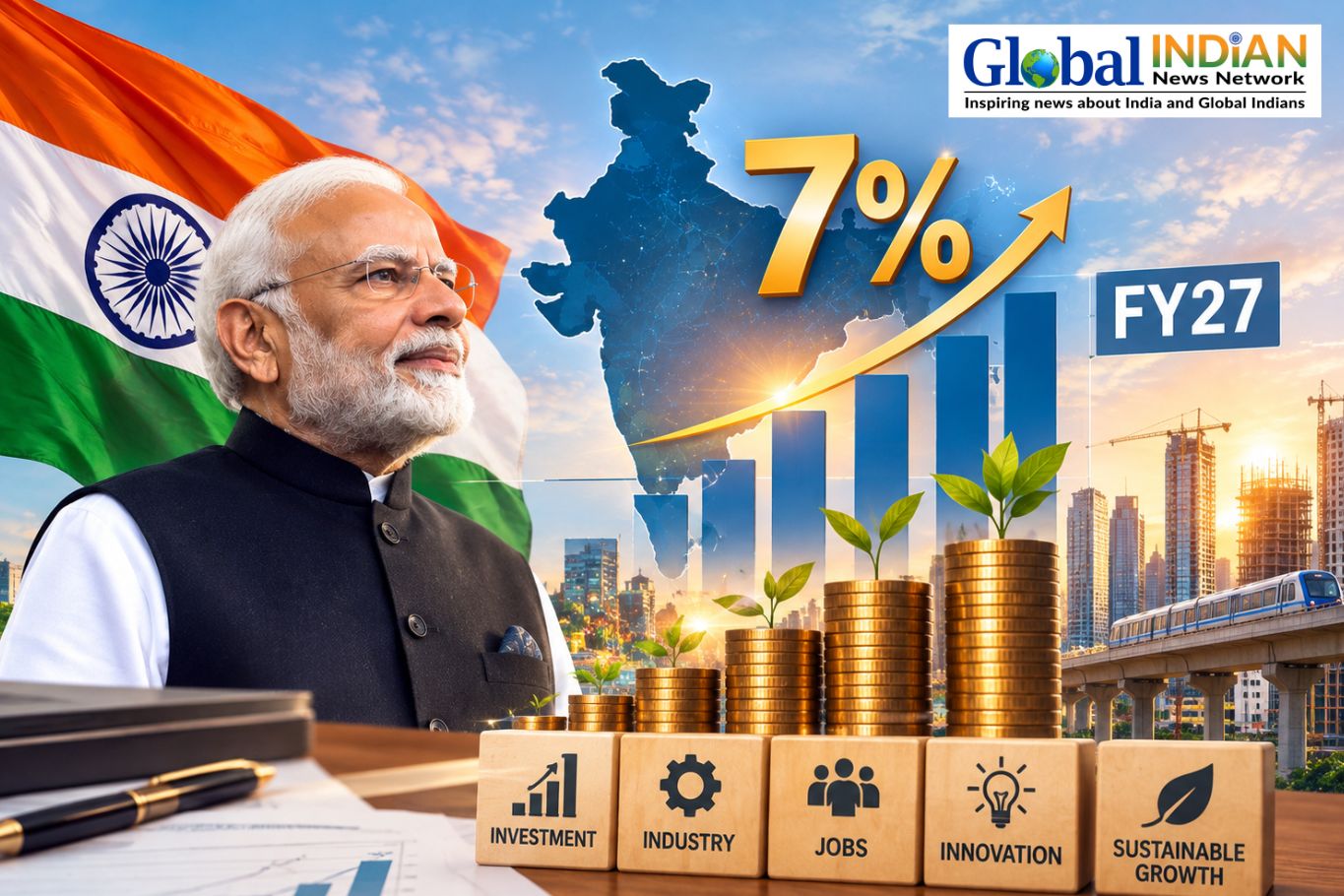 India Growth Seen Above 7% in FY27 on Investment India Growth Seen Above 7_ in FY27 on Investment
