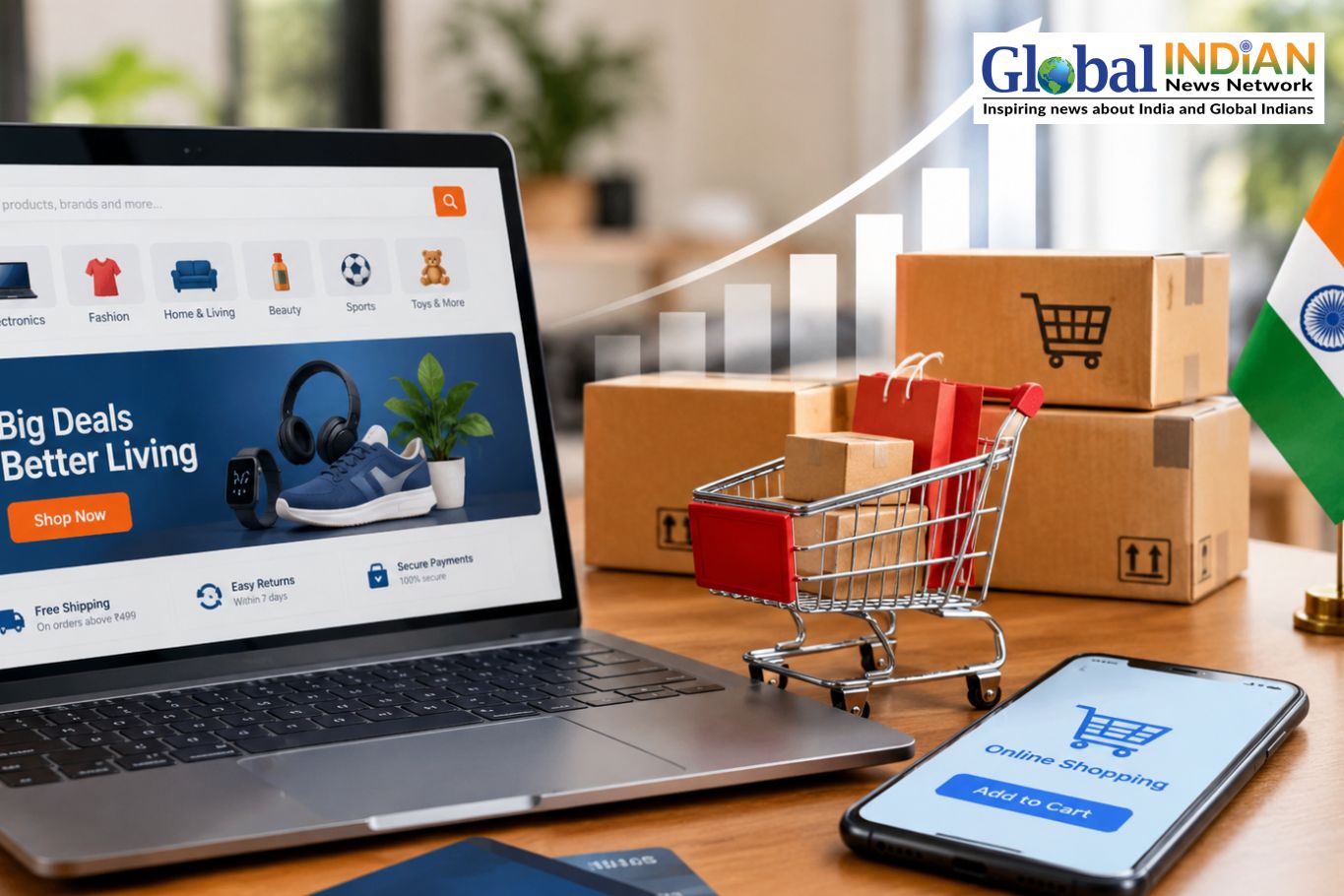 India Online Retail Set to Top Billion in 2026 India Online Retail Set to Top Billion in 2026