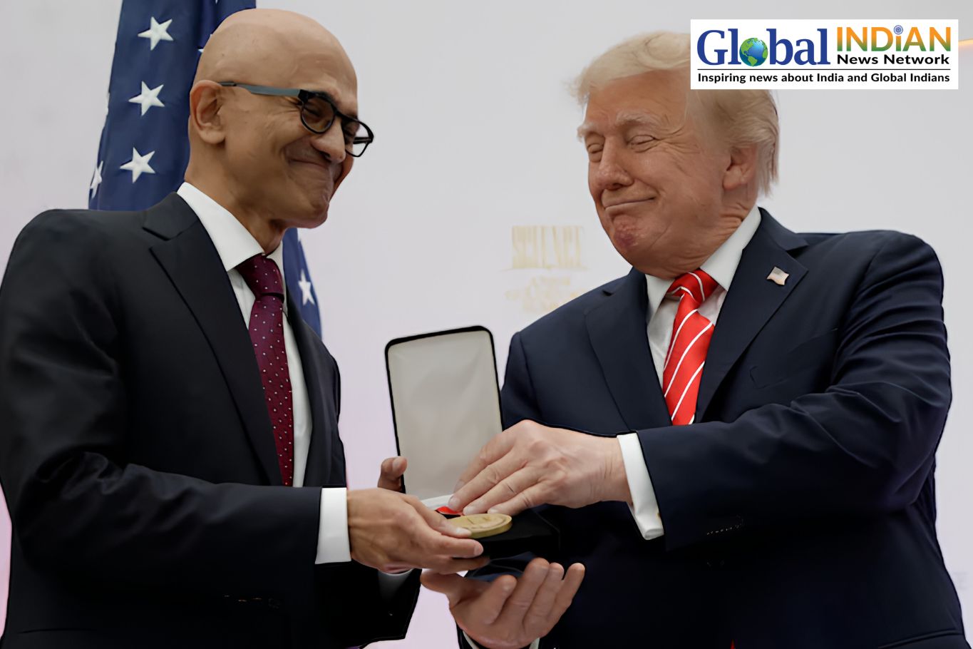 Satya Nadella Thanks Trump for Technology Medal