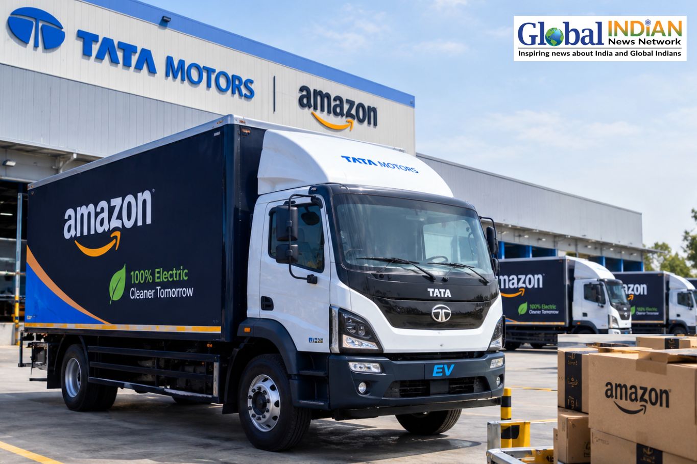 Tata Motors, Amazon to Deploy 3,000 Electric Trucks in India